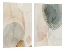 Comprar Kit Quadros Decorativos Abstrato Sala Aquarela Tela Canvas Cor Impressão Em Cores Armação Sem Moldura