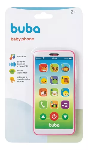 Jogo 2 Celulares Infantis Phone Rosa - Buba Baby em Promoção na