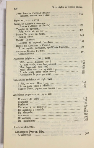 Libro Ocho Siglos De Poesia Gallega Antologia Bilingüe
