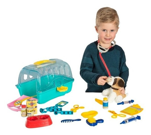 My Pet Vet Centre Peluche Perrito + Valija + Accesorios