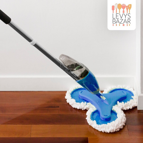 Imagen 5 de 10 de Trapeador Piso Con Rociador Mopa Microfibra Gira 360 Spray