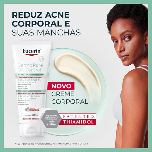 Eucerin Dermopure Oil C Efeito Triplo Creme Corporal 200ml