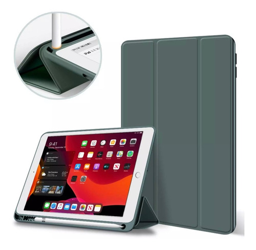Imagen 2 de 6 de Funda Para iPad 10.2 9° Generación (2021) Ranura Lápiz
