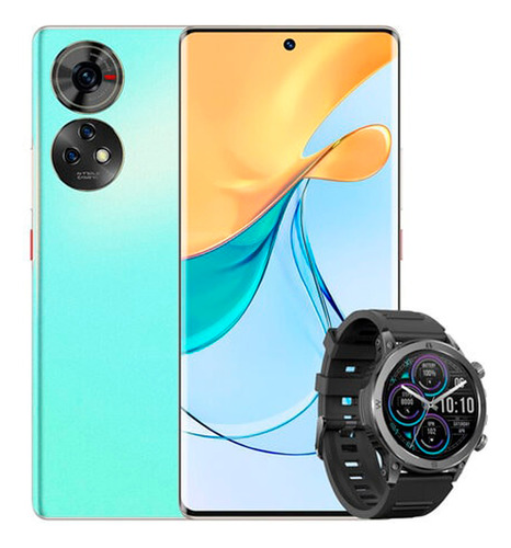 Celular Zte Axon 50 5g 16+256 Carga Rápida 33w Smartwatch Gratis Desbloqueado Garantía Nacional Verde Claro