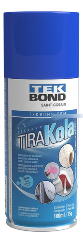 Tira Kola Spray Removedor Cola Etiqueta 100ml Tekbond