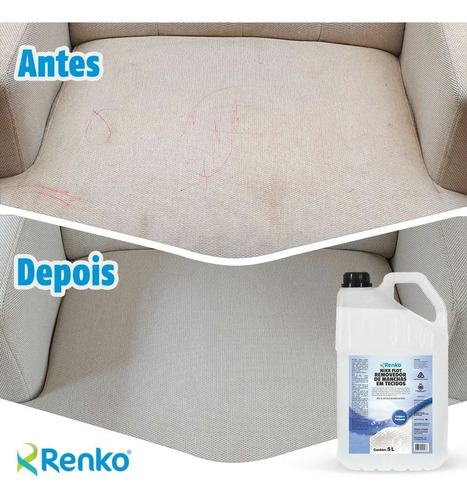 Kit 2 Nixx Flot Removedor De Manchas Em Tecido 5 Litro Renko