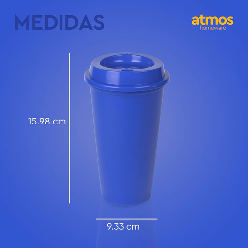 Vaso Para Café Con Tapa De Plástico 16 Oz | 150 Vasos