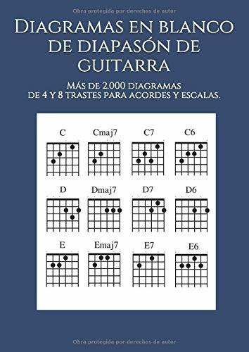 Diagramas En Blanco De Diapason De Guitarra Mas De 2.000 Di, De Diaz Lobaton, Vic. Editorial Independently Published, Tapa Blanda En Español, 2018