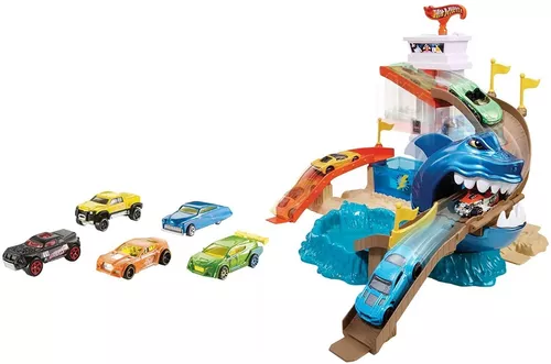 Pista Hot Wheels City Ataque Tubarão - Mattel - Pistas de