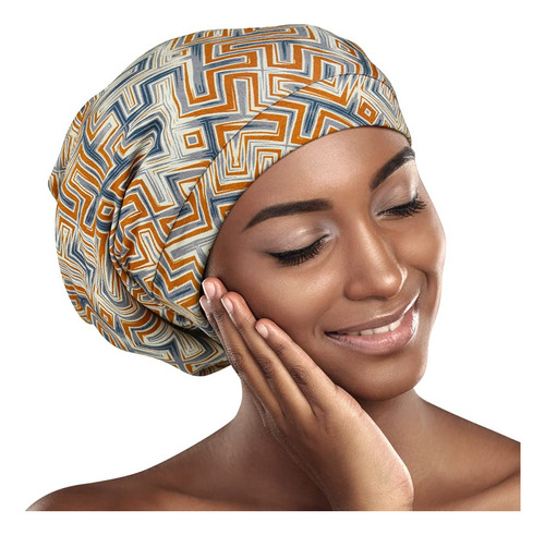Gorro De Dormir Satinado Para El Cabello Ajustable, Protege