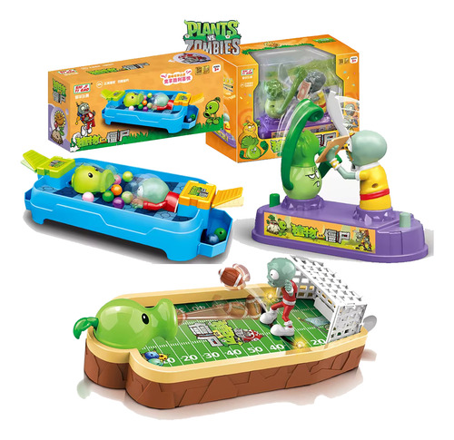 Set 3 Juegos Juguetes Plantas Vs Zombies Figura Interactiva