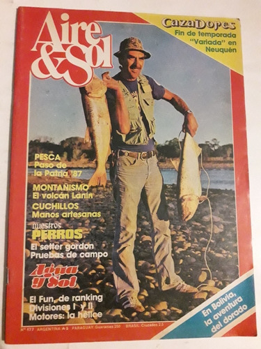 Revista Aire Y Sol N°177 Septiembre 1987 Caza Pesca Camping 