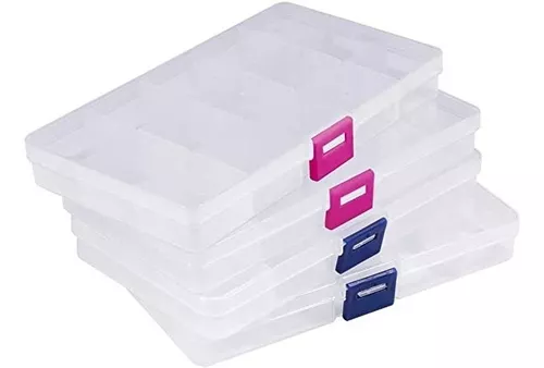 Pack de 15 cajas organizadoras de 10x16x7.4 cm