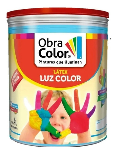 Latex Luz Color (vibrantes) Int/ext Obra Color X 4 Lts