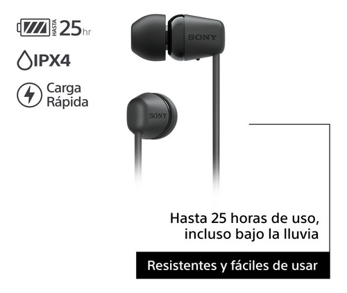 Audífonos Internos Inalámbricos Wi-c100 Color Negro