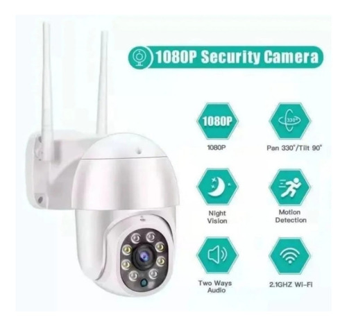Cámara de seguridad Tasbel Domo Seguridad con resolución de 1080p visión nocturna incluida blanca