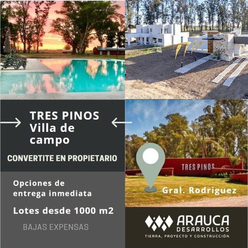 Lote - Tres Pinos Villa De Campo - Barrio Exclusivo Financiado 