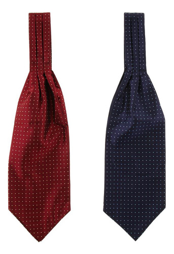 2 Piezas Hombres Formal Jacquard Auto Ascot