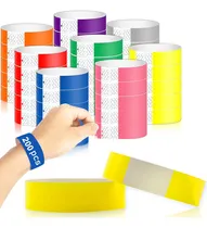 Comprar Pulseras De Papel, Pulseras De Identificación, 200 Unidades Color Amarillo