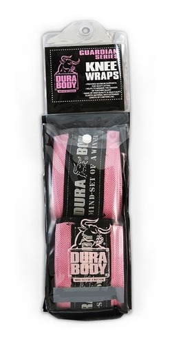 Rodilleras Levantamiento Pesas Durabody Knee Wraps Pink