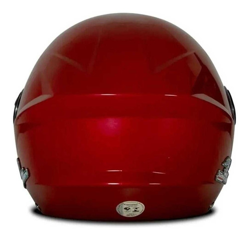 Capacete Moto Pro Tork New Liberty Three Elite Aberto Cores Cor Vermelho Brilhoso Tamanho do capacete 58