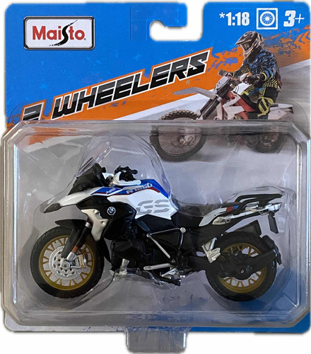 Maisto 2 Wheelers Moto Bmw R1250 Gs Color Azul Y Blanco