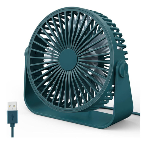 Ventilador Usb Faraday Fd03 Con Rotacion De 360 Grados Verde