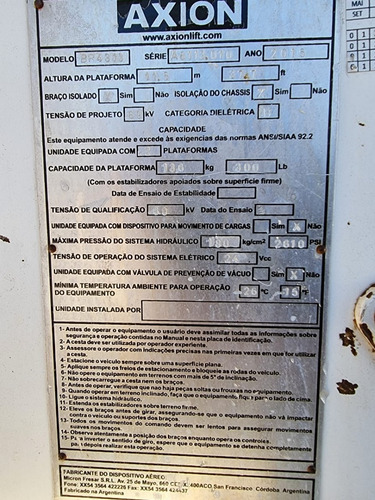 Imagem 13 de 15 de Volkswagem 13-190 Ano 2015 Cesto Duplo Aereo Linha Viva