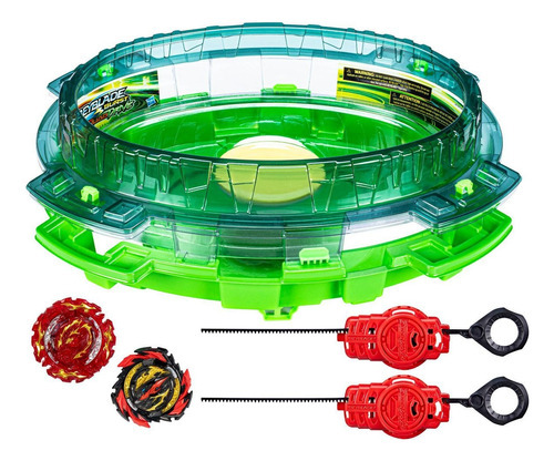 Beyblade Campo De Batalla Burst Quaddrive +2 Lanzadores Color Multicolor