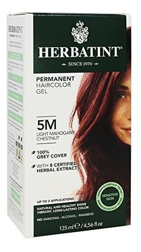 Herbatint Permanent Herbal Haircolour Gel (5m - Light Mahoga