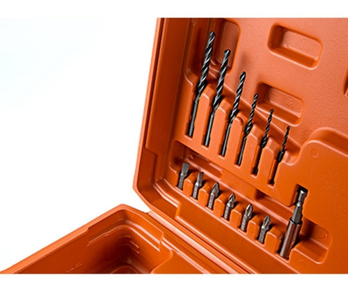 Imagen 2 de 9 de Taladro Atornillador Inalambrico 18v Litio Kit Mechas