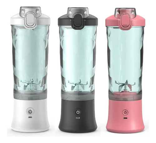 Minibatidora De 600 Ml Con 6 Cuchillas Y Vaso Para Llevar