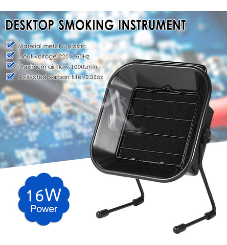 Q Extractor Humo 220v 16w Con Filtro Carbón Activo.ventilado