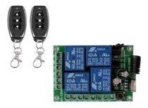 Comprar Receptor Inalambrico 4 Canales 2 Controles Remoto Rf 433mhz