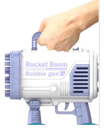 Burbujero Tik Tok Bazooka A Carga Usb Bubble Rocket  Con Luz