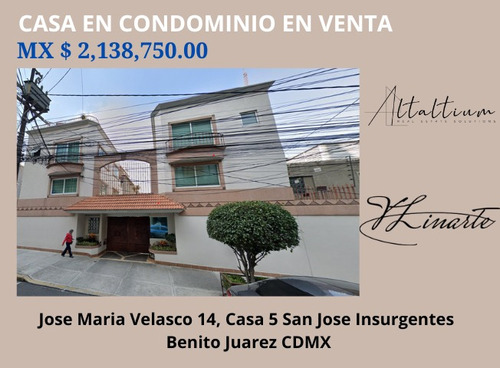 Casa En Condominio En Venta En Insurgentes Cdmx I Vl11-za-108