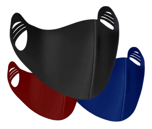 Kit 10 mascarillas deportivas de neopreno S M E G Mezcla de colores para niños de 5 a 11 años