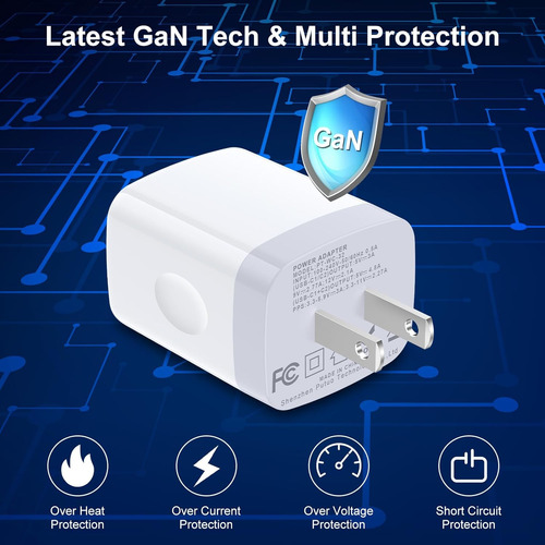 Cargador De 25w Con 2 Puertos Usb C