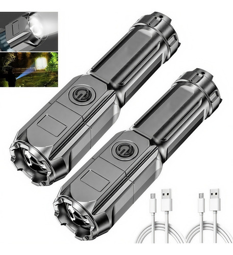 Linterna De Enfoque Ajustable Impermeable Multiusos De 2 Pie