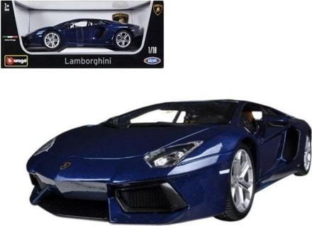 Oferta Auto Lamborghini Aventador Azul Navy Escala 1:18