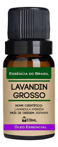 Óleo Essencial Lavandin Grosso 10ml - Puro E Natural