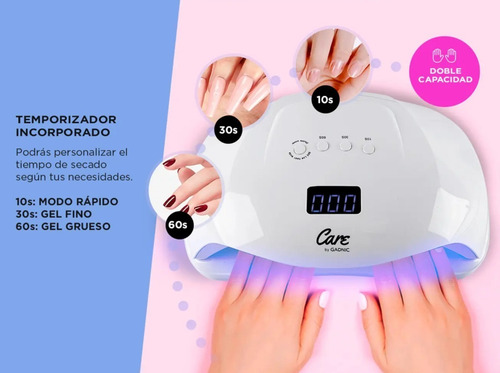 Imagen 2 de 10 de Cabina Para Uñas Gadnic Ledsun Plus Uv 72w Uso Profesional
