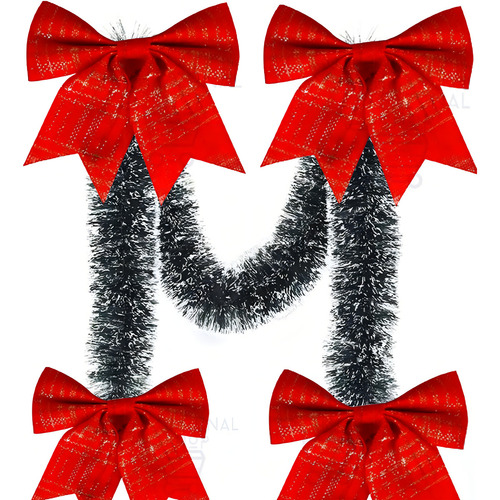 Kit de adorno navideño de encaje para decoración del hogar y comercial 05