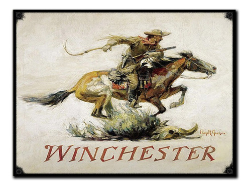 #1065 - Cuadro Decorativo Vintage - Winchester No Chapa