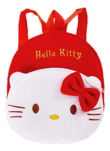 Mochila Escolar Hello Kitty 23cm Infantil Bolso De Felpa
