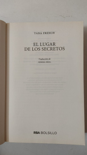 El Lugar De Los Secretos-tana French-ed.rba-(67) (Usado)