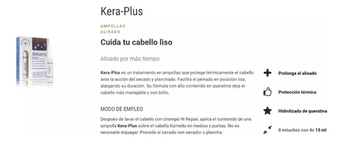 Tratamiento Salerm Keratin Shot Con Ampolletas Keraplus