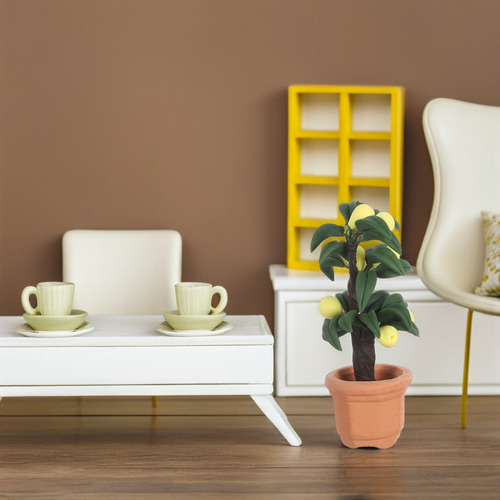 Árboles En Miniatura Para Manualidades: Modelo Verde De Casa