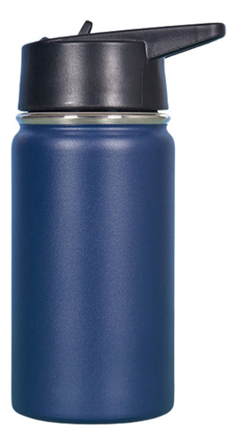 Botella Deportiva De Acero Inoxidable Capacidad 12 Oz 360 Ml Color Azul