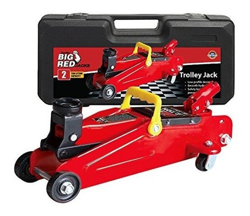 Torin Big Red Hydraulic Trolley Floor Jack Con Estuche,